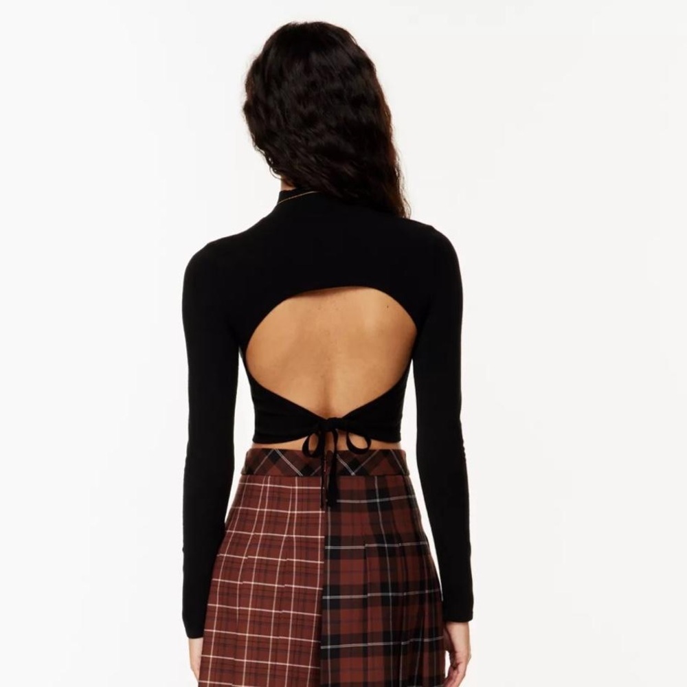 Brown Sunday Best Open Back Longsleeve